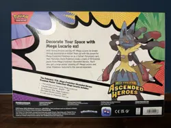 Pokemon TCG Ascended Heroes Mega Lucario Premium Poster Collection SEALED✅ - Image 3