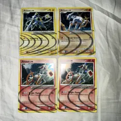 Pokemon Arceus Lv.100 Platinum Holo Rare Card 2009 (Electric, Fire & Earth) - Image 1