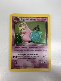 Pokemon Flagadoss obscur Rare 1st Edition 29/82 Team Rocket French 60 HP - Image 1