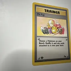 Pokemon TCG Mr. Fuji 58/62 Fossil 1st Edition LP - Image 5