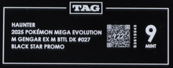 2025 Pokemon Mega Evolution #027 Hautner Black Star Promo TAG 9 (922) - Image 3