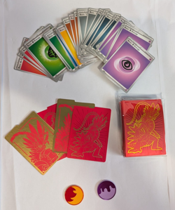 Pokemon TCG Koraidon Scarlet and Violet Elite Trainer Box dividers, energy - Image 1