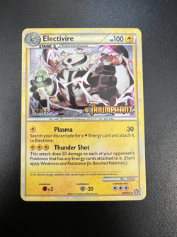 Pokemon Electivire 20/102 HGSS Triumphant Prerelease STAFF Promo Holofoil LP!! - Image 1