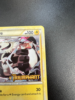 Pokemon Electivire 20/102 HGSS Triumphant Prerelease STAFF Promo Holofoil LP!! - Image 3
