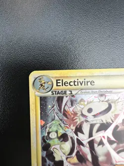 Pokemon Electivire 20/102 HGSS Triumphant Prerelease STAFF Promo Holofoil LP - Image 2