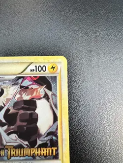 Pokemon Electivire 20/102 HGSS Triumphant Prerelease STAFF Promo Holofoil LP - Image 3
