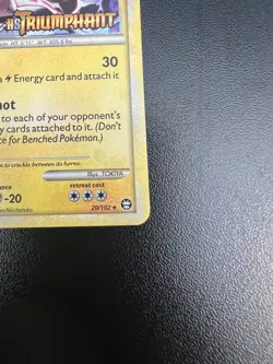 Pokemon Electivire 20/102 HGSS Triumphant Prerelease STAFF Promo Holofoil LP - Image 4