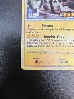 Pokemon Electivire 20/102 HGSS Triumphant Prerelease STAFF Promo Holofoil LP - Image 5