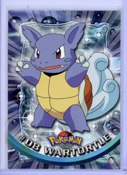 Topps Pokemon TV Animation Edition Wartortle #08 1999 English Holo Water - Image 1