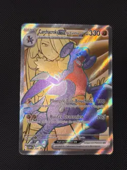 Carte Pokemon Carchacrok ex de Cynthia SVP 204 Promo EV10 FR Neuf - Image 1