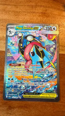 Mega Greninja Ex #116/86 Special Illustrations Rare Pokemon Chaos Rising English - Image 1