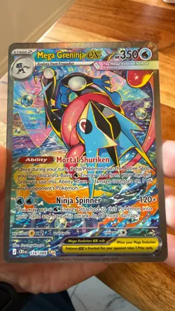 Mega Greninja Ex #116/86 Special Illustrations Rare Pokemon Chaos Rising English - Image 5