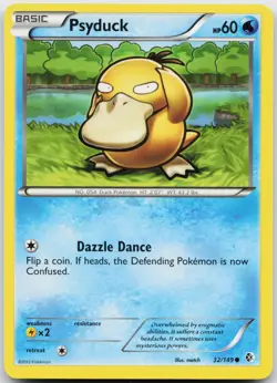 Psyduck 32/149 Common Boundaries Crossed Pokemon Near Mint - Image 1