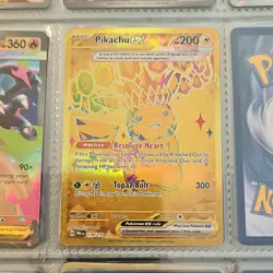 The Pokemon Company Gold Pikachu ex Full Art Hyper Rare 179/131 200 HP ENG - Image 1