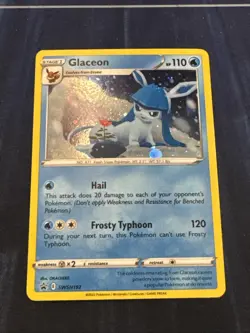 Pokemon Sword & Shield Black Star Promo Glaceon Holo SWSH192 Near Mint - Image 2