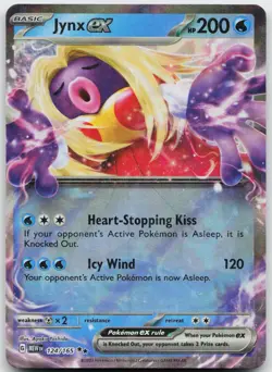 Jynx ex 124/165 Double Rare 151 Pokemon Holo Near Mint - Image 1