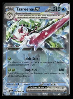 Tsareena ex 046/182 Double Rare Paradox Rift Pokemon Holo Near Mint - Image 1