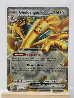 Gholdengo ex 139/182 Double Rare Paradox Rift Pokemon Holo Near Mint - Image 1