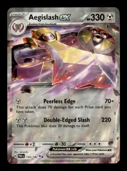 AEGISLASH EX 135/182 HOLO DOUBLE RARE PARADOX RIFT NM/M - Image 1