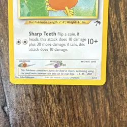 Pokemon Southern Islands Raticate 06/18 Promo Regular 60 HP English - Image 3