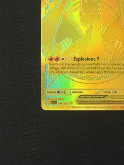 Pokemon Mega Charizard Y ex Gold Ultra Rare 294/217 Ascesa Eroica Italiano - Image 4