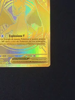 Pokemon Mega Charizard Y ex Gold Ultra Rare 294/217 Ascesa Eroica Italiano - Image 5