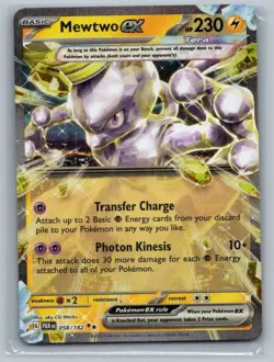 Mewtwo ex 058/182 Double Rare Paradox Rift Pokemon Holo Near Mint - Image 1