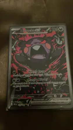 Pokemon TCG Morpeko ex 117/084 Paldean Fates Full Art Holo Double Rare - Image 1