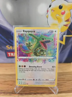 Pokemon TCG Vivid Voltage Rayquaza Amazing Rare Holo 138/185 SWSH - Image 1