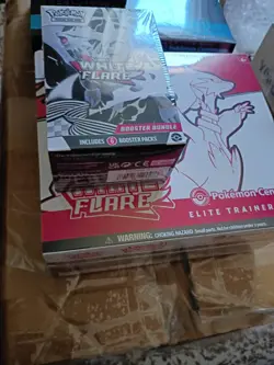 Black Bolt and White Flare Pokemon Center Exclusive ETBs - and booster bundles - Image 3