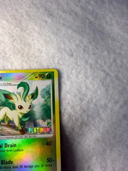 Pokemon TCG Leafeon 24/100 [Platinum] Burger King Promos NM (rare) Stamped 2008 - Image 5