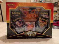 Pokemon TCG Hidden Fates Charizard GX Booster Collection Box Factory Sealed - Image 1