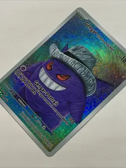 Gengar With Grey Felt Hat Pokemon ACG Card Holo Foil Art Anime Van Gogh Portrait - Image 3