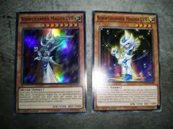 YU-GI-OH Schweigsamer Magier LV8 + LV4 Ultra Rare YGLD-DEC04-DEC05 1. Auflage NM - Image 1