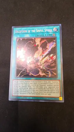 Deception of the Sinful Spoils ROTA-EN055 Rage of the Abyss Yu-Gi-Oh 1st Edition - Image 1