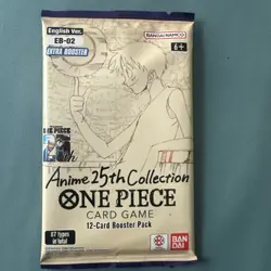 One Piece TCG Extra Booster: Anime 25th Collection (EB-02) English Booster Pack - Image 1