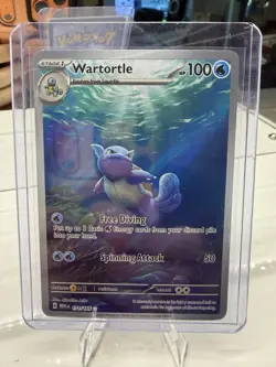 Pokemon TCG Wartortle Scarlet & Violet 151 Card Holo IR 171/165 - Image 1