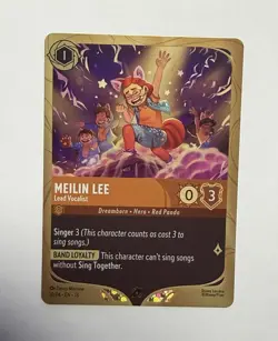 Disney Lorcana Meilin Lee - Lead Vocalist Promo Foil 10/P4 EN 13 Amber - Image 1