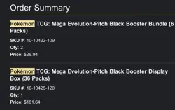 Pokemon TCG Mega Evolution-Pitch Black Booster Display Box 36 Packs English 2026 - Image 2