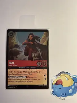 Raya Leader of Heart 123/204 Foil Super Rare Card Lorcana Rise of the Floodborn - Image 5