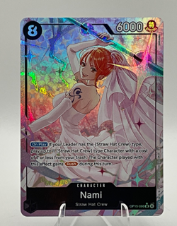 Bandai One Piece Card Game Nami OP15-086 SR Alt Art Holo Super Rare - English NM - Image 1