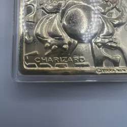 Pokemon 1999 Burger King 24K Gold Plated Card Charizard With Case And COA - Image 3