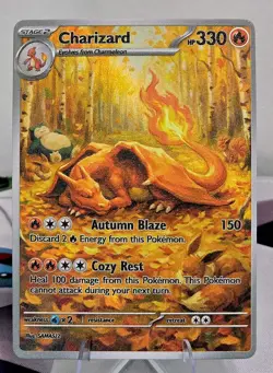 Charizard Fan Art Card — Autumn Forest Series (Unofficial, Non-TCG) - Image 1