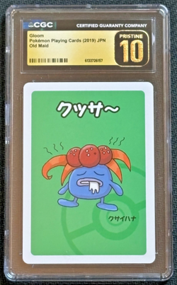CGC 10 PRISTINE Pokemon Japanese Gloom Old Maid Playing Cards - Image 1