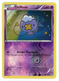 Drifloon Reverse Holo 49/124 Dragons Exalted Pokemon Card - Image 1