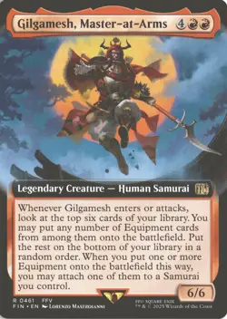 MTG Gilgamesh, Master-at-Arms Non-Foil Extended Art (461) Rare FINAL FANTASY NM - Image 1
