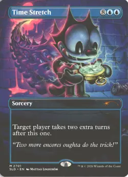 MTG Time Stretch (2701) Non-Foil Secret Lair: Felix The Cat NM - Image 1