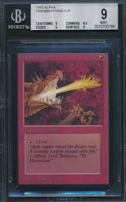 Alpha Firebreathing BGS 9 Graded Magic MTG (0794) -magicgraders- - Image 1