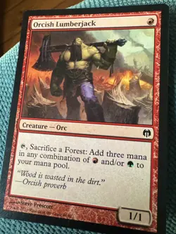 MTG Orcish Lumberjack Nm ! - Image 1