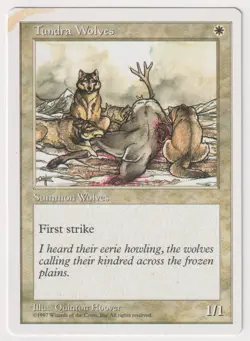 Tundra Wolves Proof HP 5th Edition Artist Quinton Hoover 1997 WOTC MTG Magic AP! - Image 1